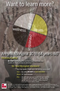 Aboriginal Health Trial Poster; 11 x 17 in; digital print