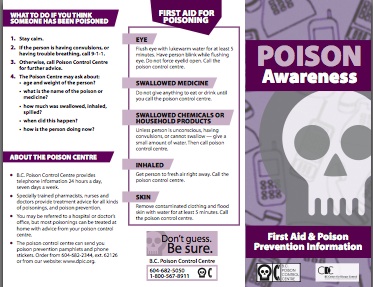 Poison Awareness Brochure